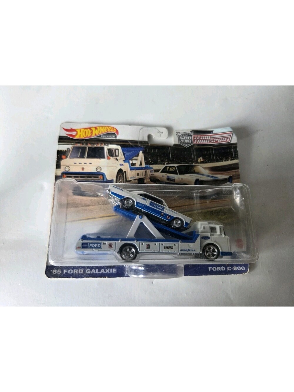 Hot Wheels Ford C-800 Tow Truck 1966 Galaxie Team Transport Diecast Set Lot A22